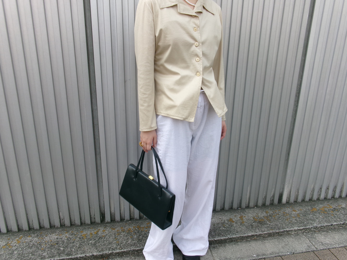 Sabrina - 80s silky shirts jacket