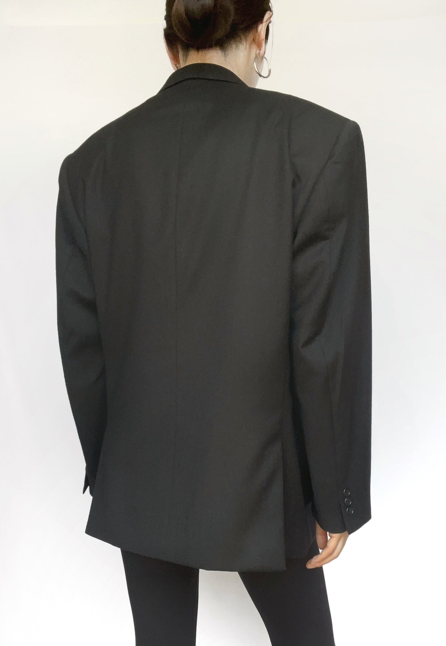 Hazel -90s TRUSSARDI shoulder pad oversized jacket