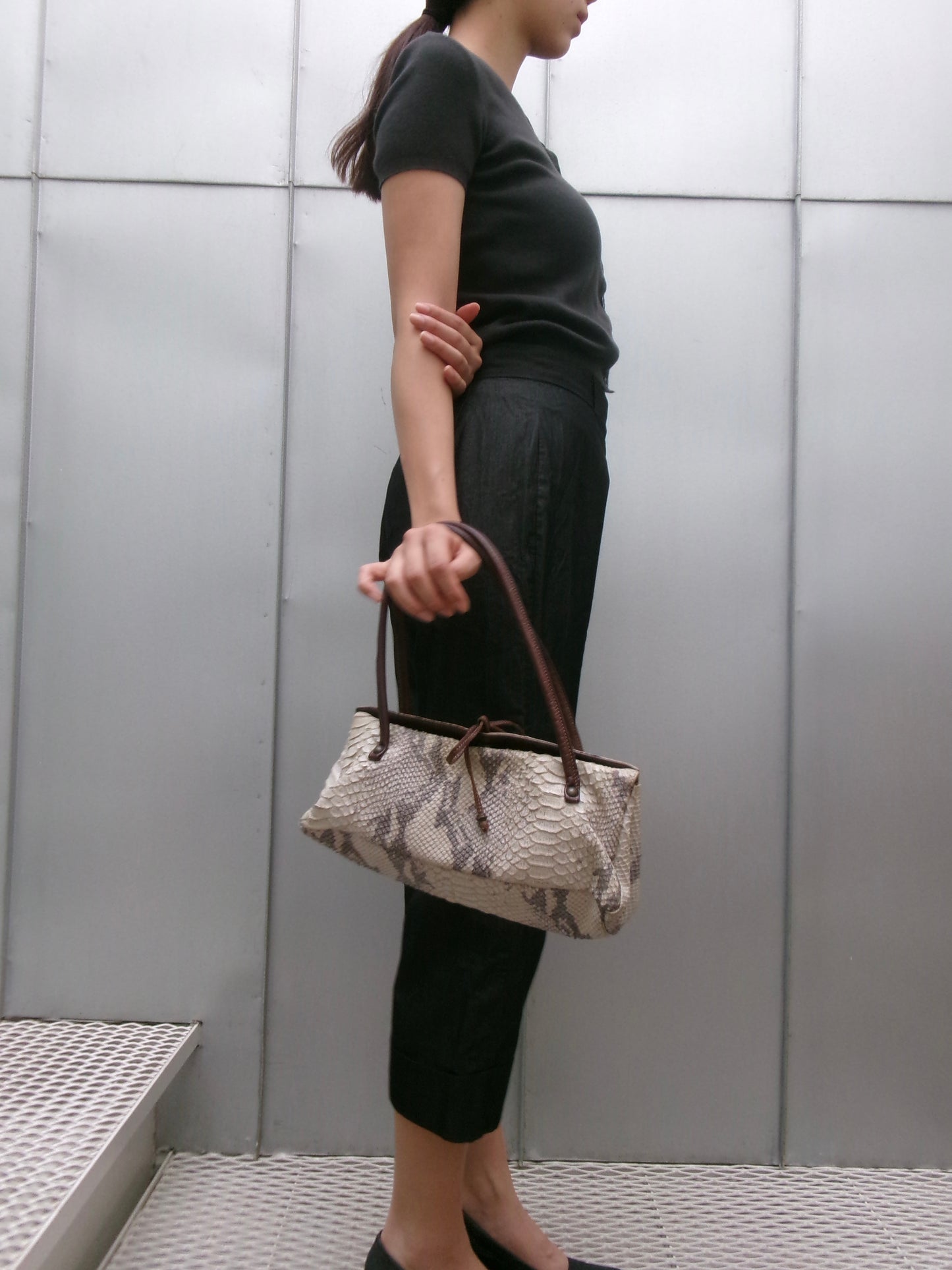 Sylvia - python leather bag