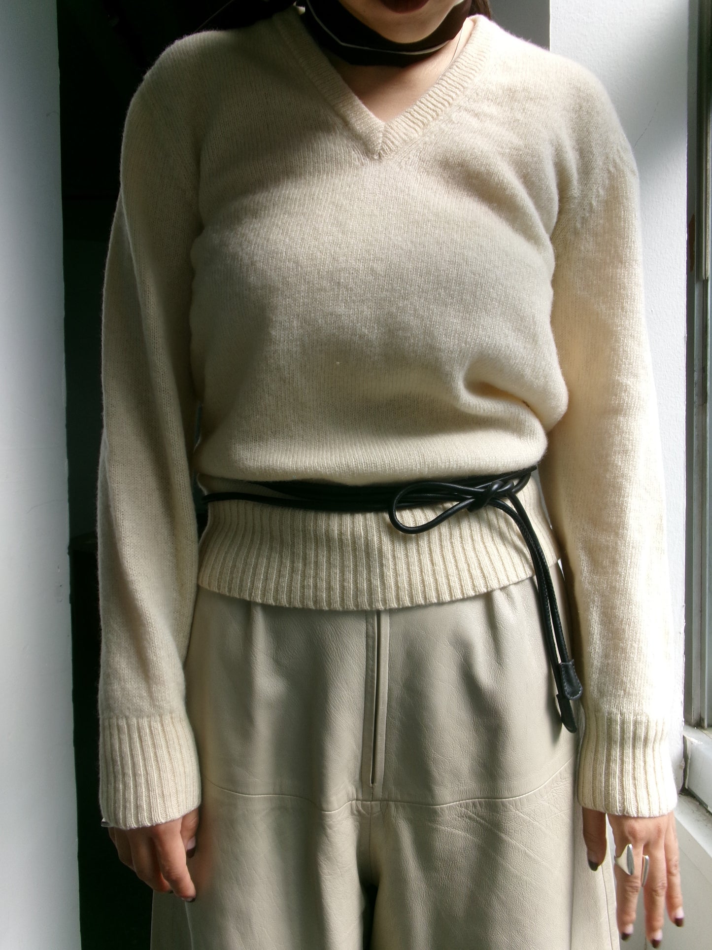 Isabelle - leather rope belt