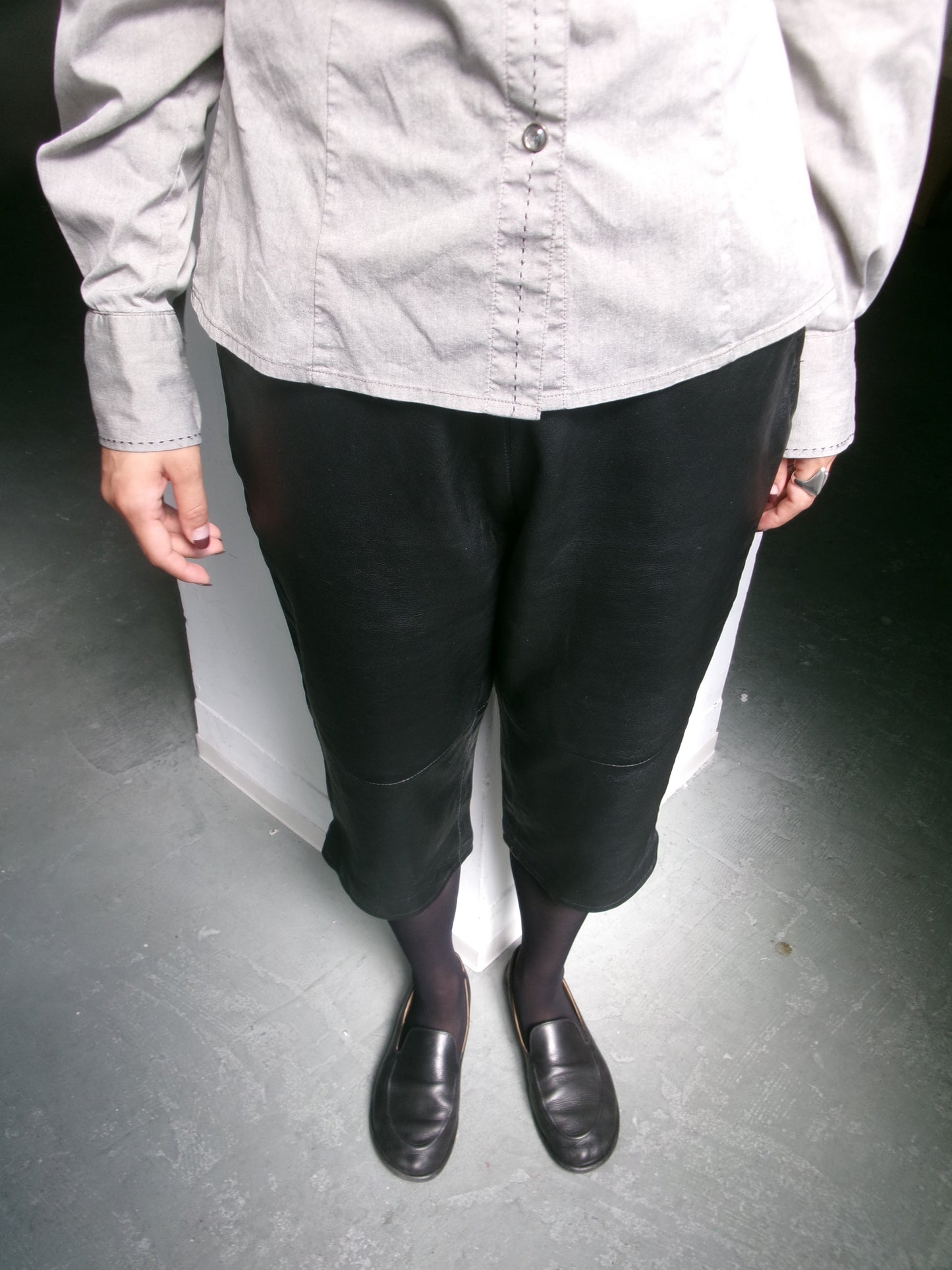 Avery - 80s lamb nappa leather pants