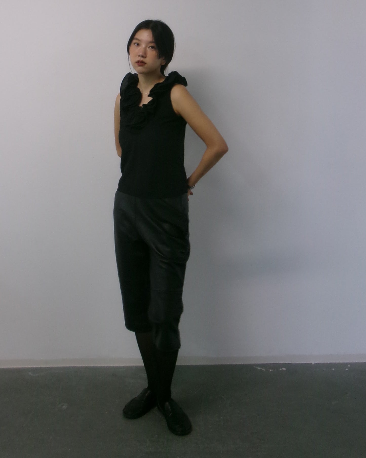 Avery - 80s lamb nappa leather pants