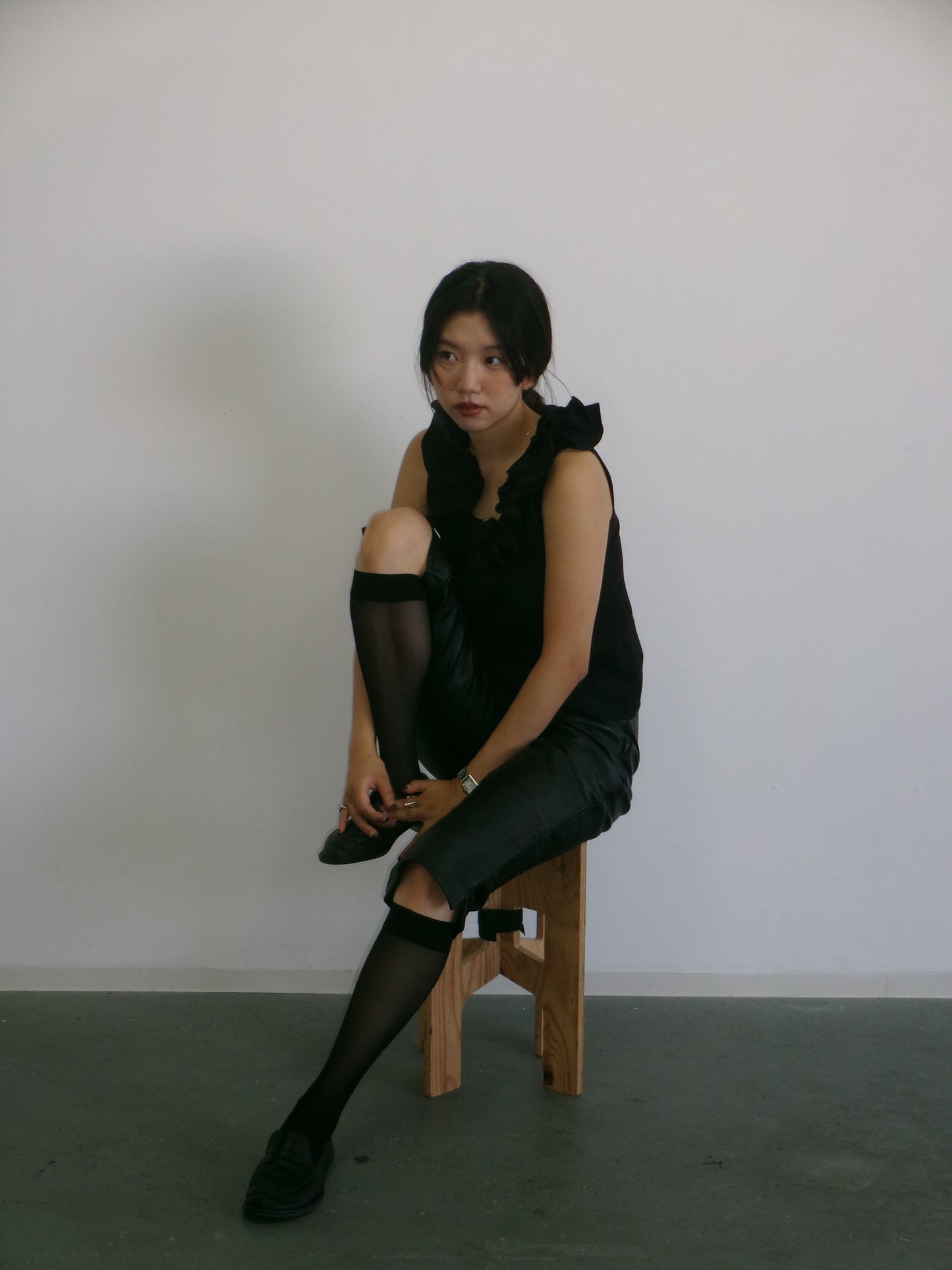 Avery - 80s lamb nappa leather pants