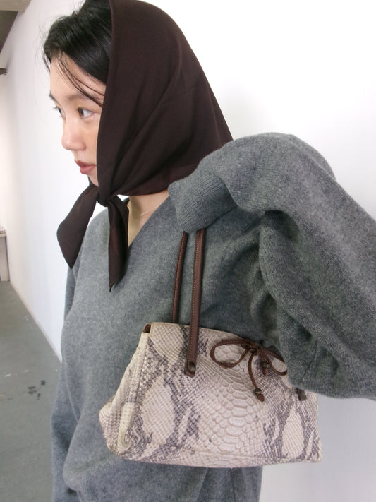 Sylvia - python leather bag