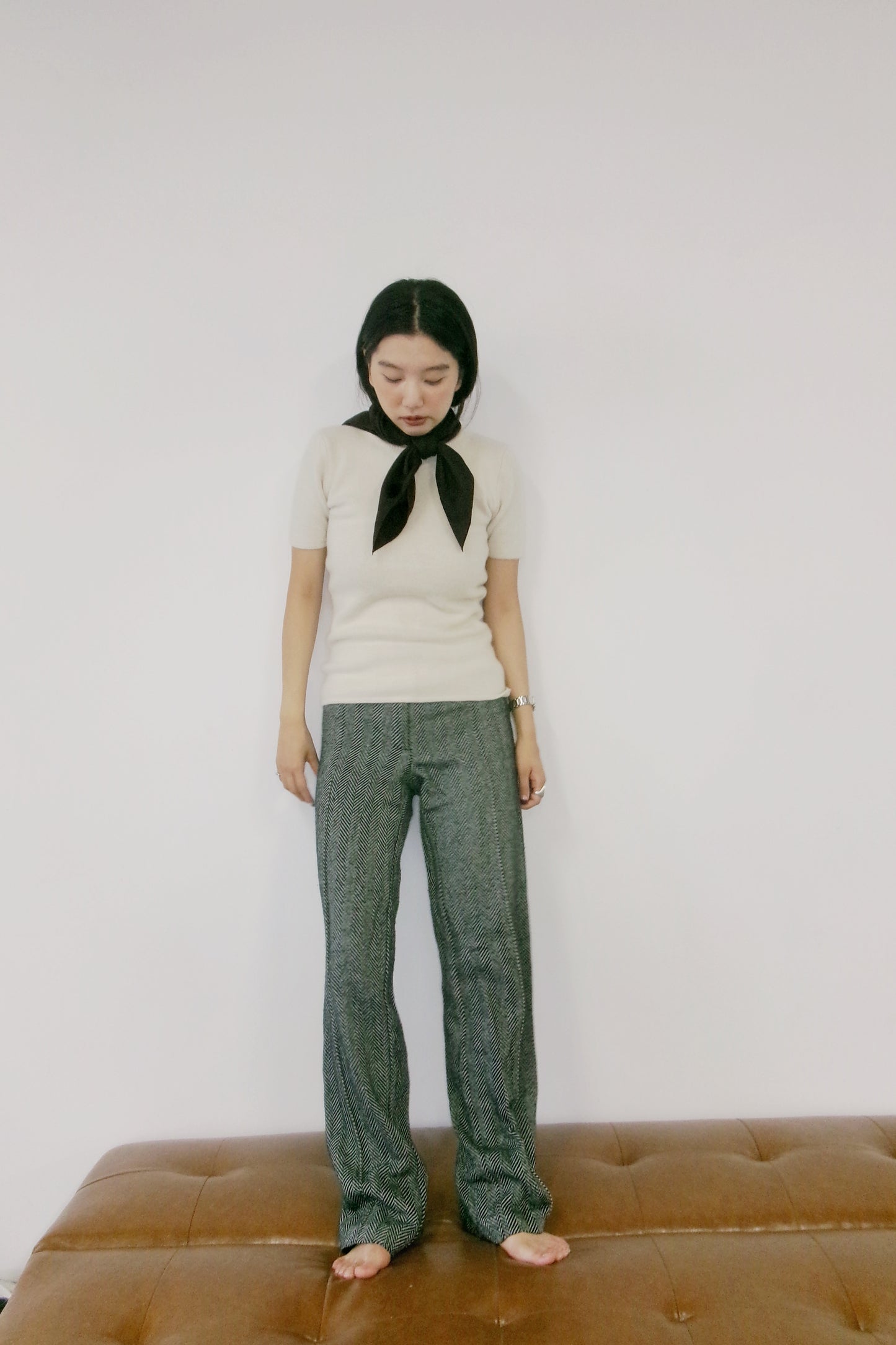 Lou - fine wool, silk, angola, and linen knit tee