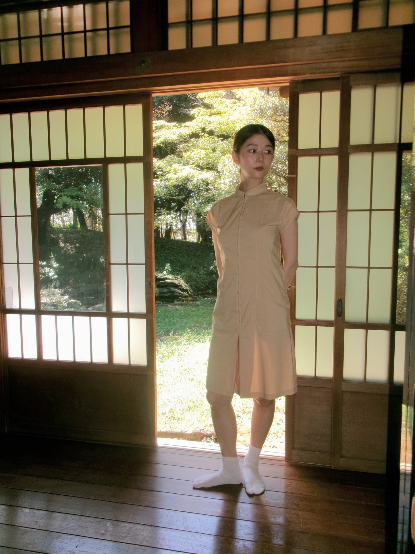 Sophie - 90s shirts french sleeve mini dress