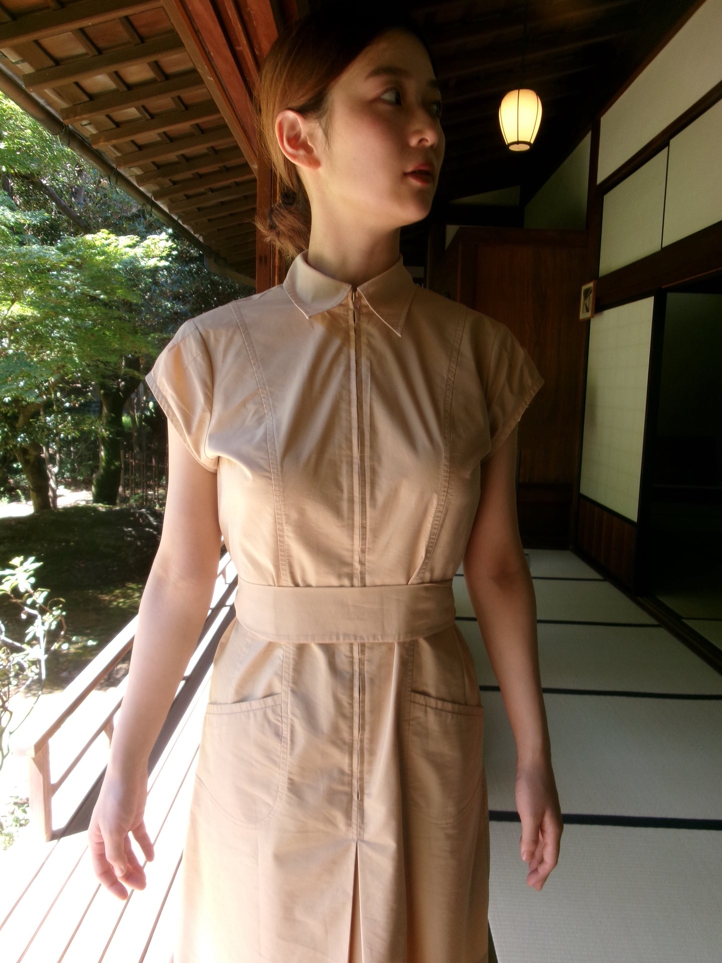 Sophie - 90s shirts french sleeve mini dress