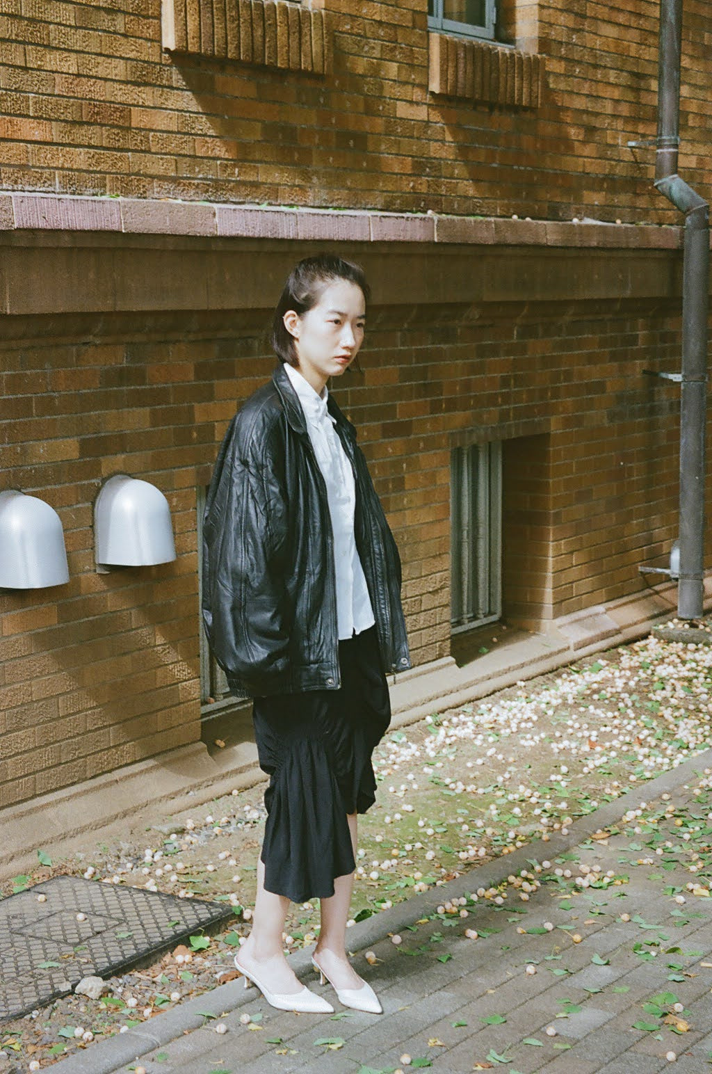 Natalie - leather bomber jacket