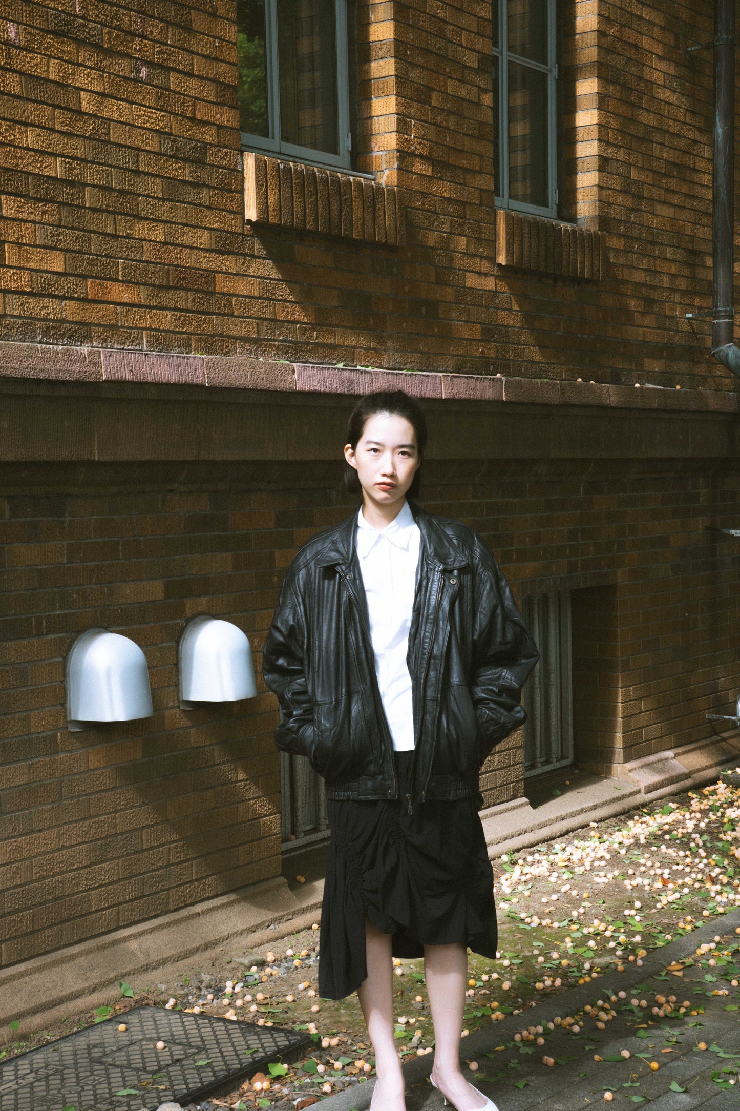 Natalie - leather bomber jacket