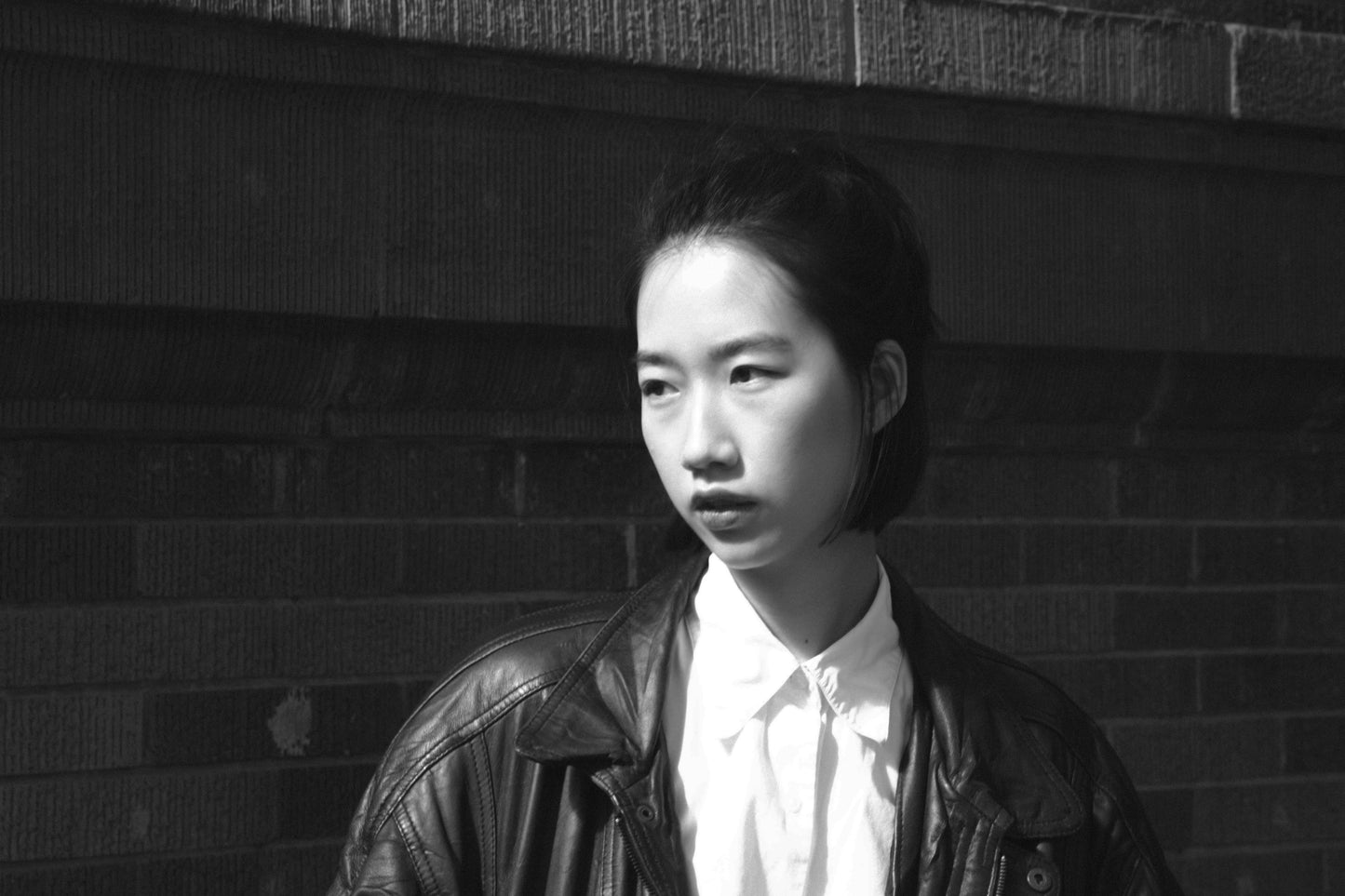 Natalie - leather bomber jacket