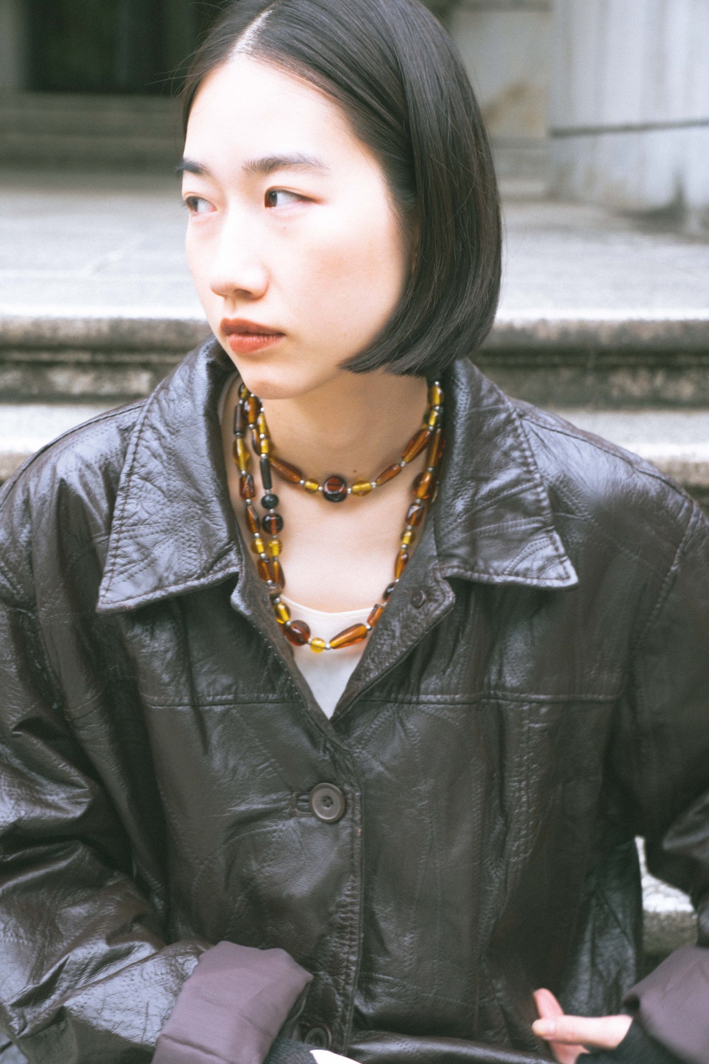 Bella - beaded long necklace