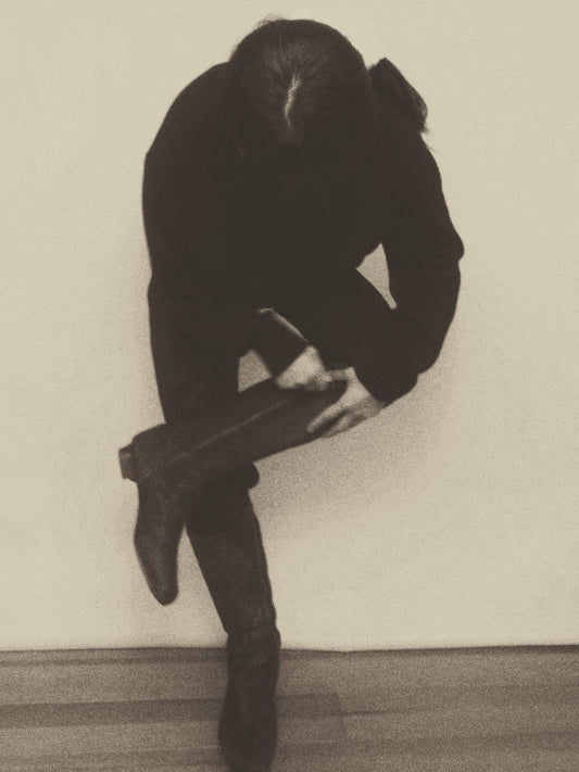 Margo - 60s high boots with  pony leather