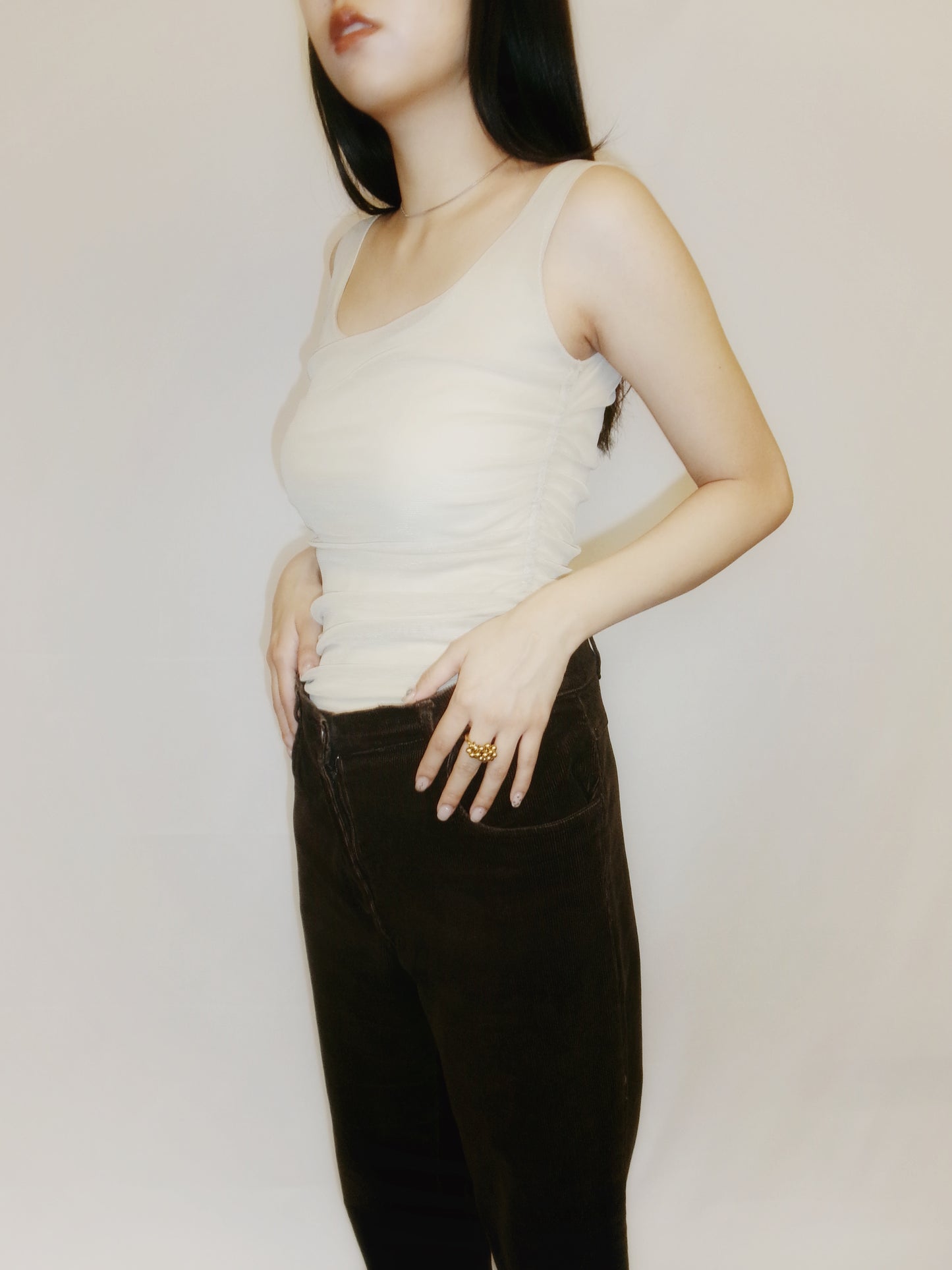 Elle - 90s organdie tank top