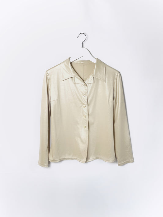 Sabrina - 80s silky shirts jacket
