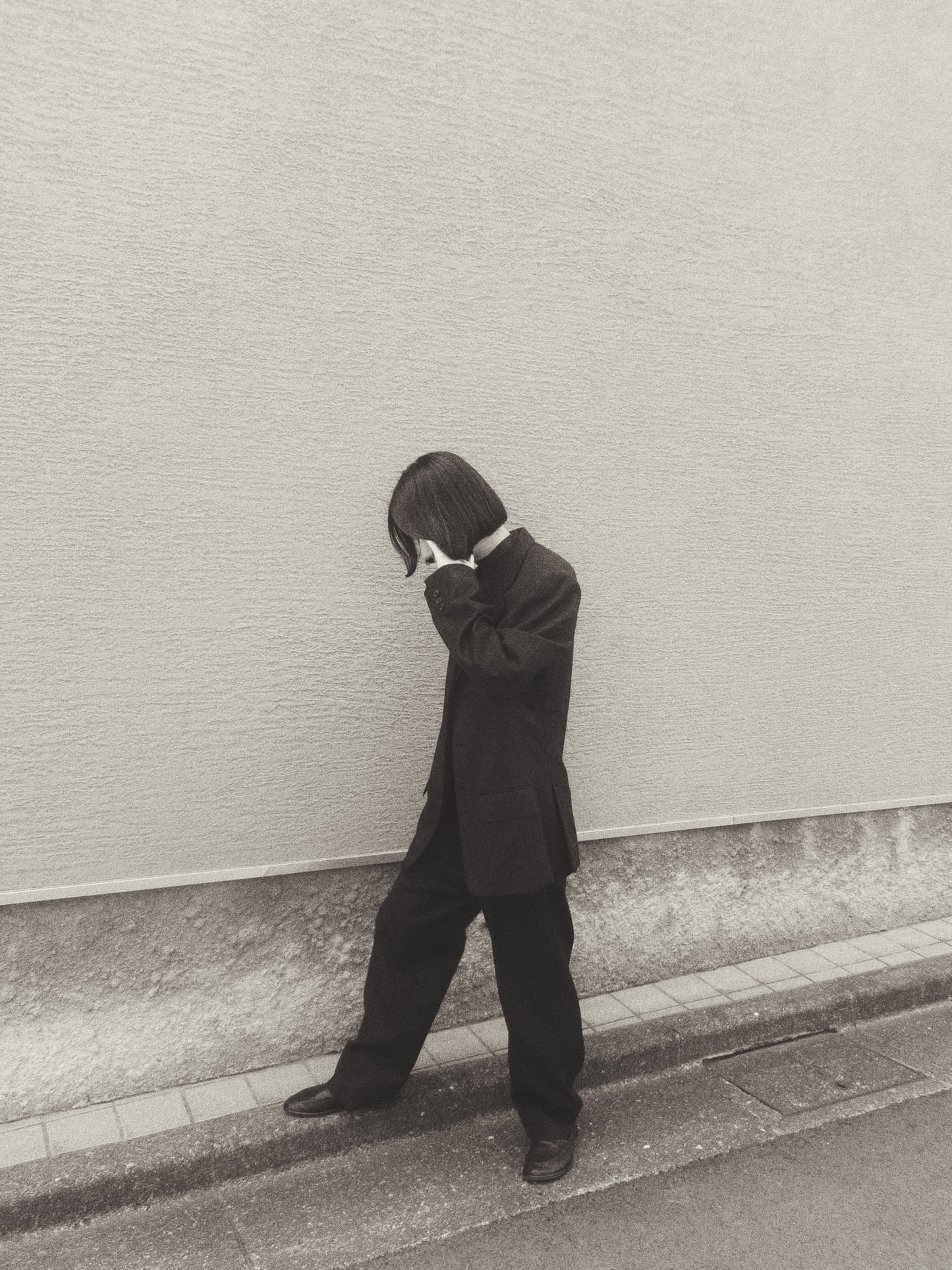 Hazel -90s TRUSSARDI shoulder pad oversized jacket