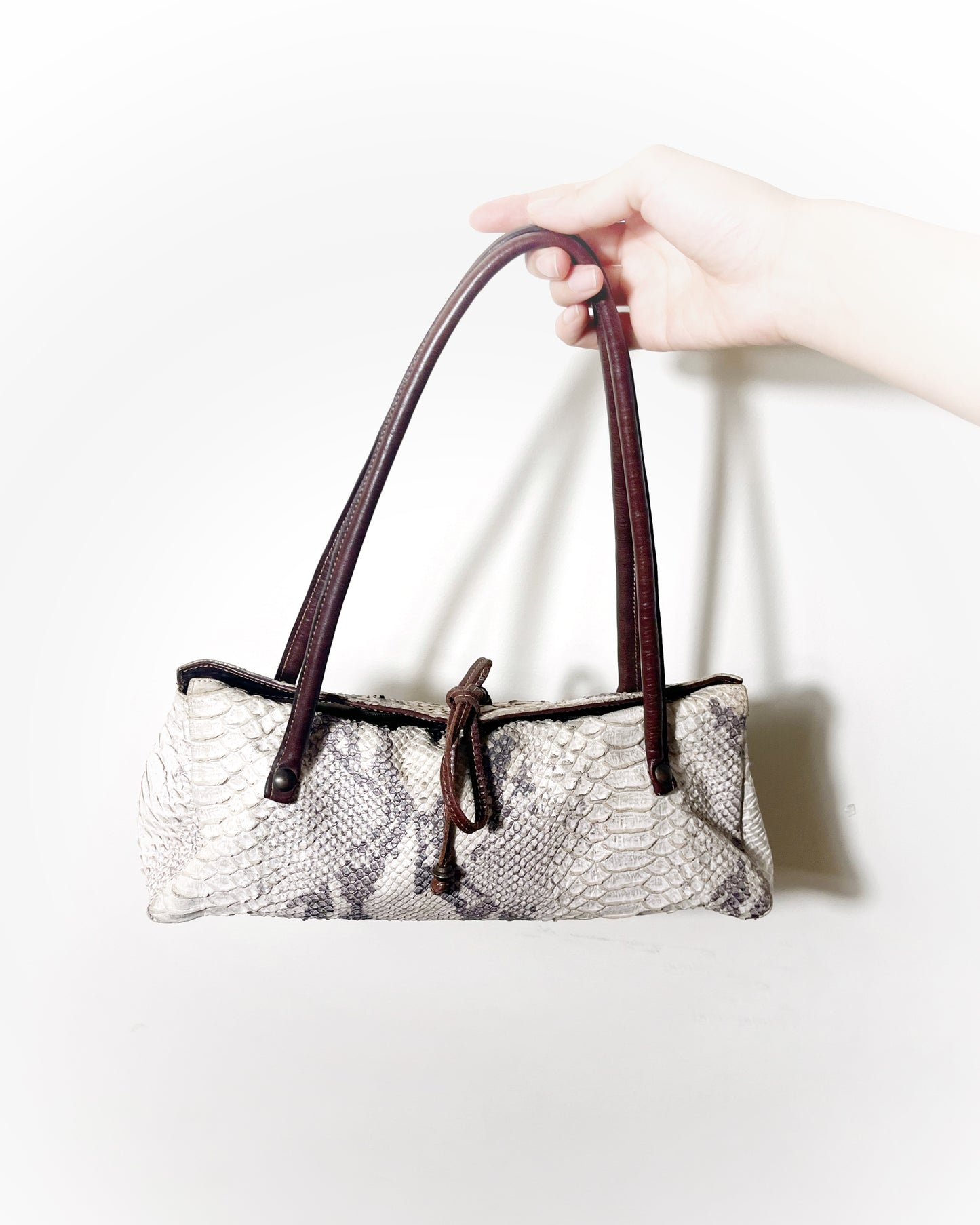 Sylvia - python leather bag