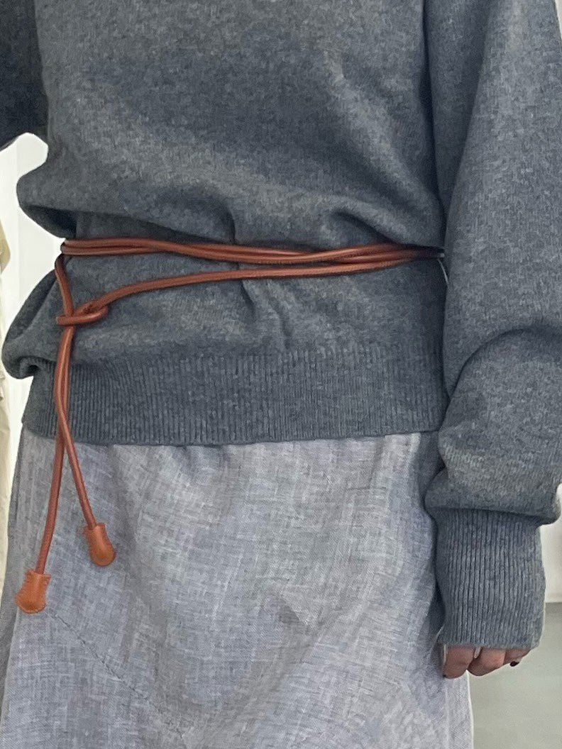 Isabelle - leather rope belt