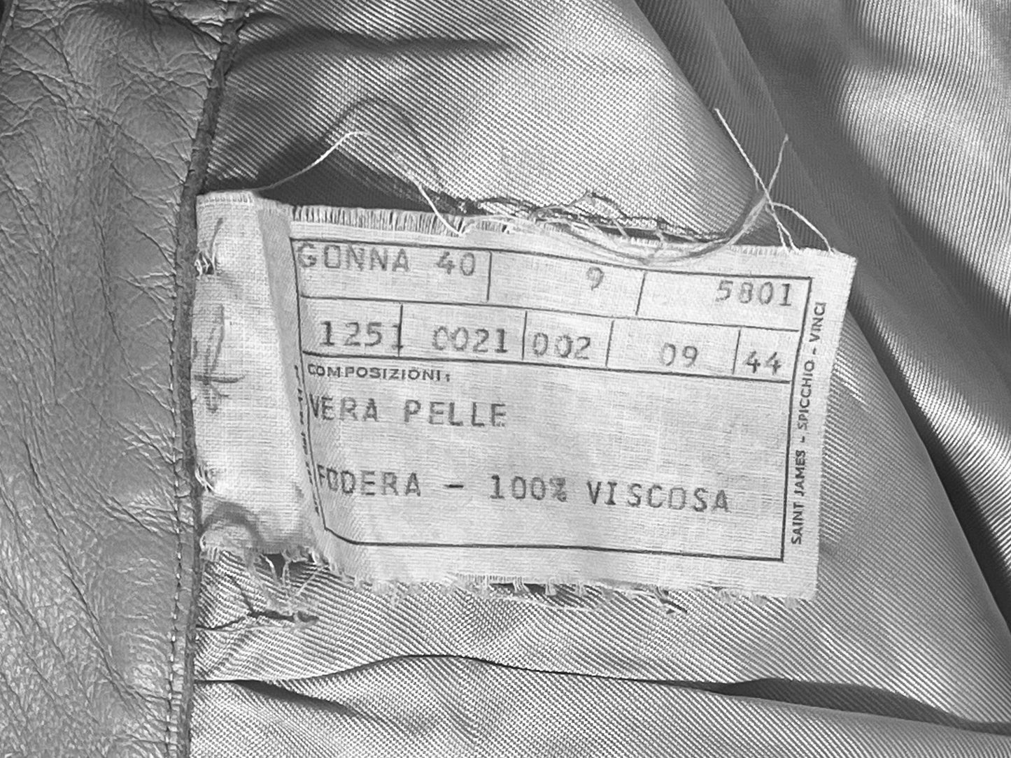 Anaïs - 60s leather bermuda shorts