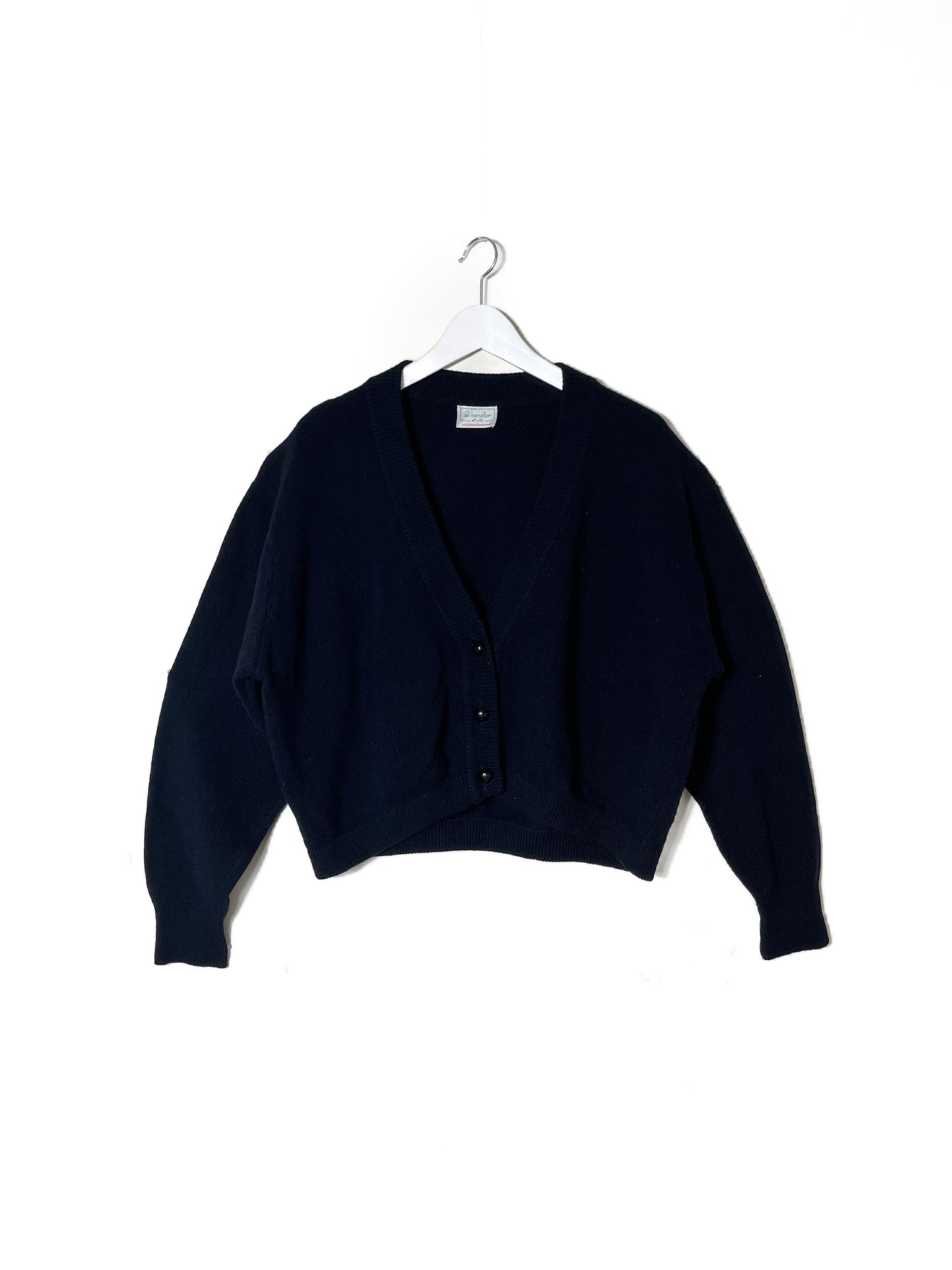 Julia - 80s Benetton 100% pure lamb wool cardigan